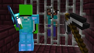 Saving Minecraft HEROBRINE from DREAMs Prison