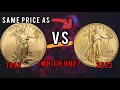 1999 Gold American Eagle Vs 2022 Which One Would You Buy