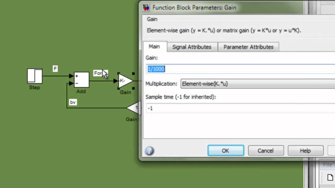 Simulink tutorial: First Order Dynamic System