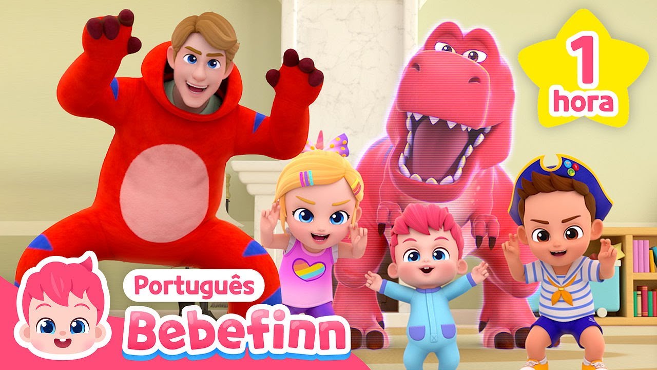 🦖Rawr! T-Rex e Família Bebefinn | Desenho | + Completo | Bebefinn em Português - Canções Infantis