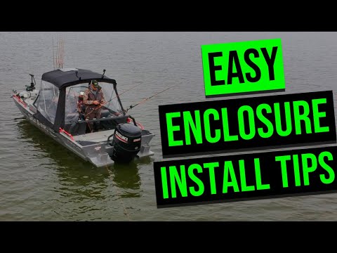 Boat Enclosure Install, Setup, Maintenance Tips (EASY SETUP)