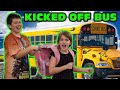 Kid Temper Tantrum Throws Sister S Backpack Out School Bus Window KICKED OFF Original