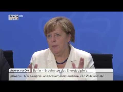 Energiegipfel: PK mit u.a. Angela Merkel und Sigmar Gabriel am 01.06.2016