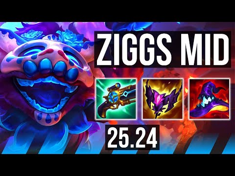 ZIGGS vs GALIO (MID) | EUW Master | 25.24