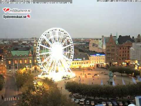 Stortorget, timelapse, pariserhjul under opførelse