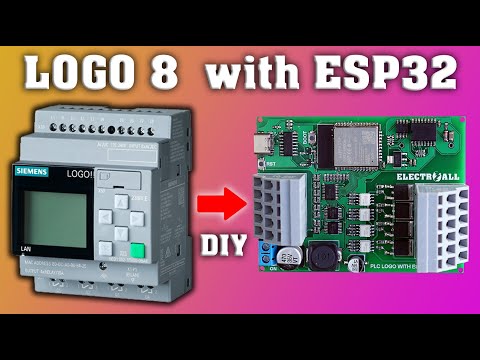 How to make PLC LOGO with ESP32, 8 INPUTS, 8 TRANSISTORS OUTPUTS, RTC (REAL TIME CLOCK) || DIY