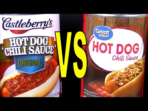 Castleberry's Chili Sauce vs Walmart Great Value Hot...