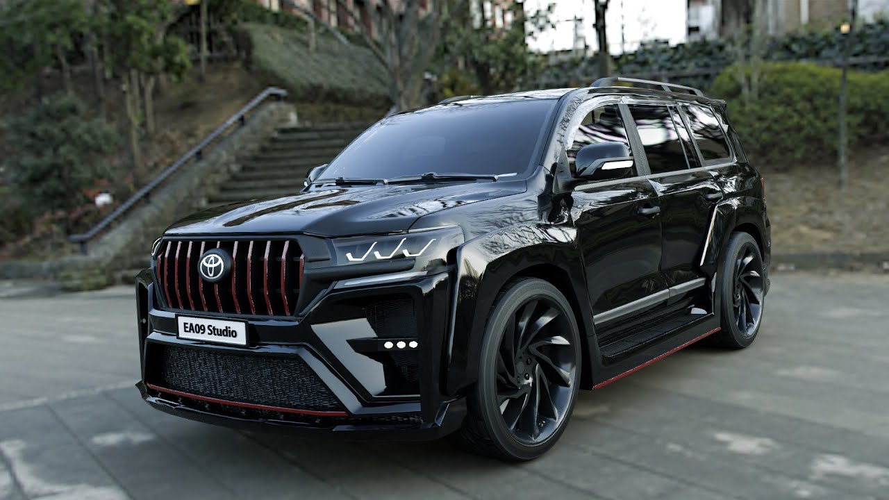 2022 Toyota Land Cruiser Tuning VXR V8 3D Model