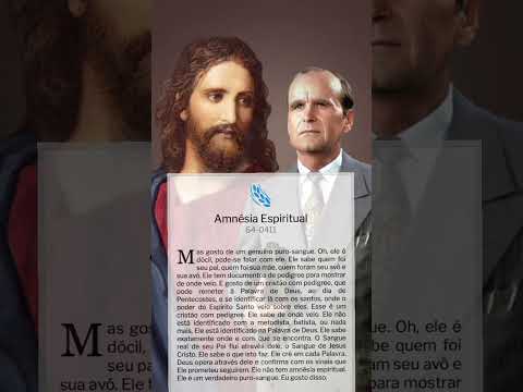 AMNÉSIA ESPIRITUAL  #paodiario #reflexão #williambranham