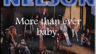 Nelson - More Than Ever (lyrics on video)