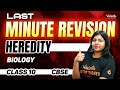 Last Minute Revision- Heredity | Class 10 Biology | CBSE 2024 |🔥 Sandra ma'am