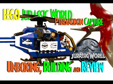 LEGO Jurassic World Pteranodon Capture Unboxing, Building and Review!