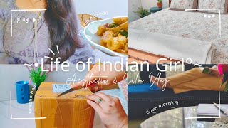 Aesthetic and Calm Daily Vlog🎀 | Productive day in my life 🌸 | Life in India 💖