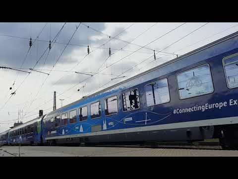 Connecting Europe Express mit Alex BR 183 002 bei der Ankunft in München Hbf.