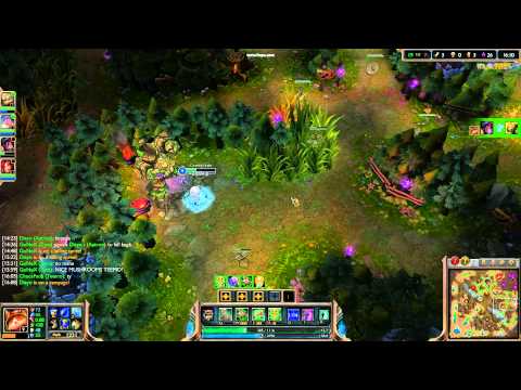 League Of Legens:Teemo with 0 cooldown mushrooms(PBE)