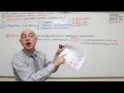 Macroeconomics - Lecture 05 - Chapter 18 - Financial System