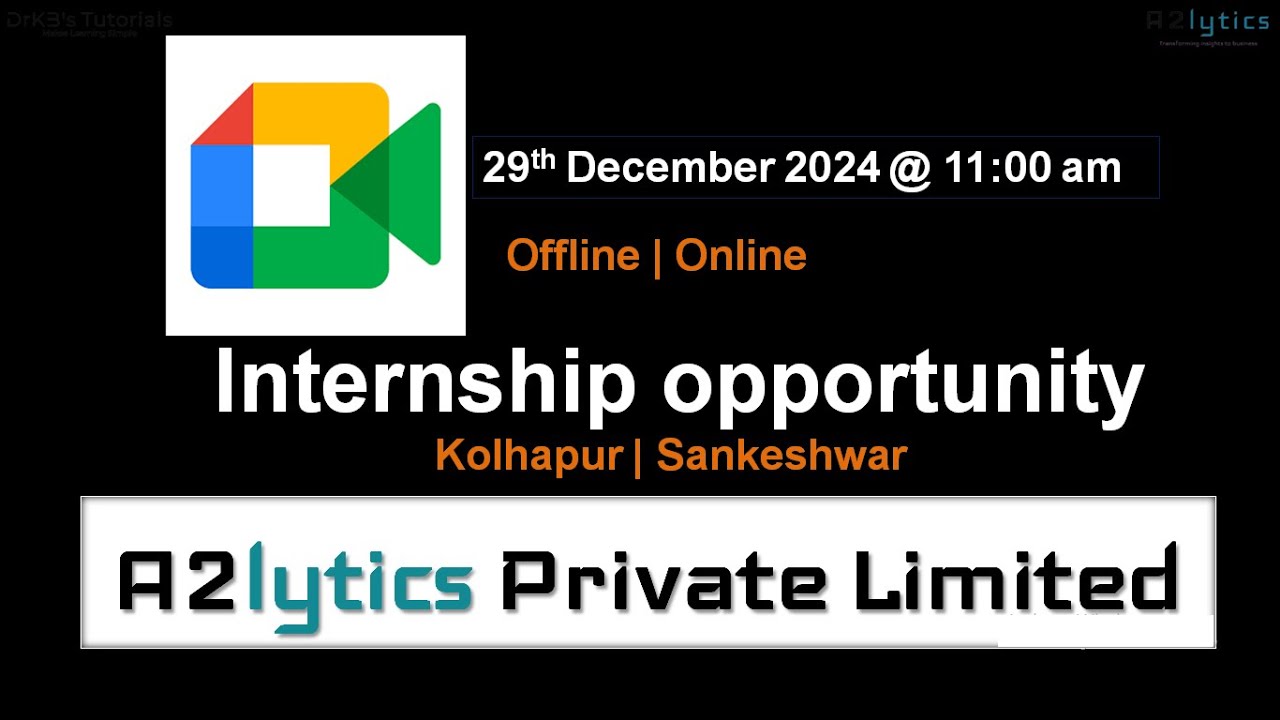 Learning vs Training vs Internship vs Job | Online & Offline at Internship A2lytics Private Limited