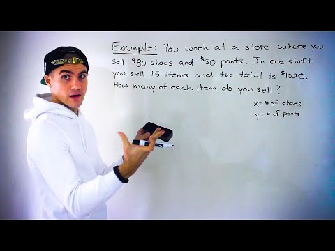 Grade 10 Math (Ontario, Canada) - Linear Systems Word Problem using Elimination