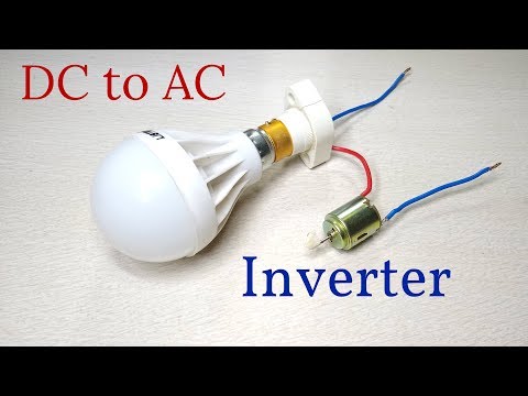 Inverter DC to AC with 6v DC motor Video