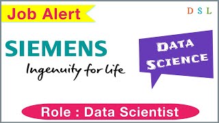 Data Scientist Job | Siemens | Requirements | Apply | India 🇮🇳