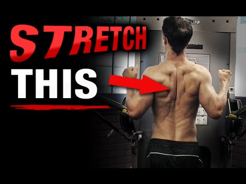 Mid Back Stretch and Rhomboid Release (HOW TO TARGET THIS!)