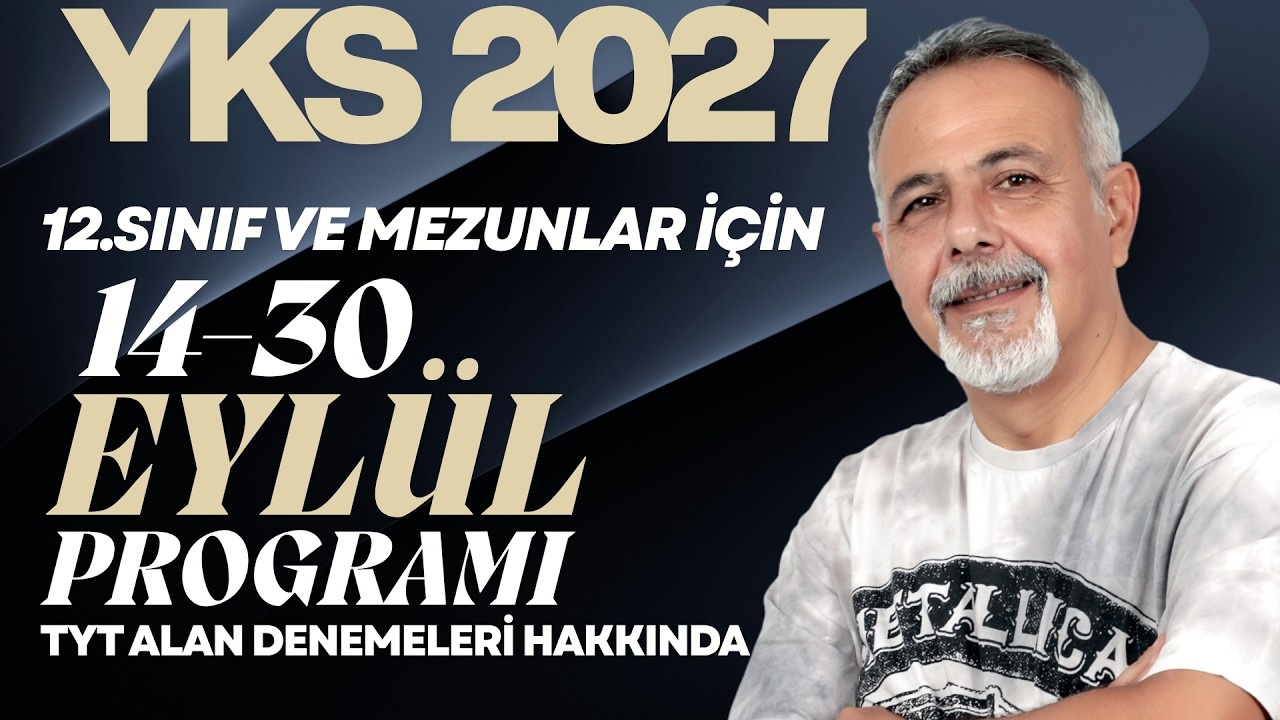 EYLÜL AYINDA ÇÖZECEĞİMİZ TYT ALAN DENEMELERİ HAKKINDA