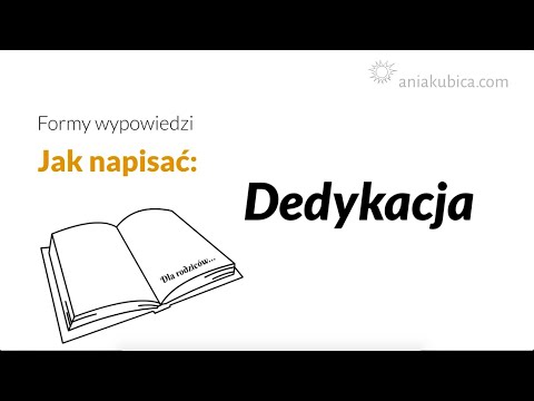 Dedykacja (z przykładami)