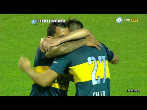 Gol de Calleri. Boca 2 - Banfield 0 | Primera División 2015 - Fecha 26