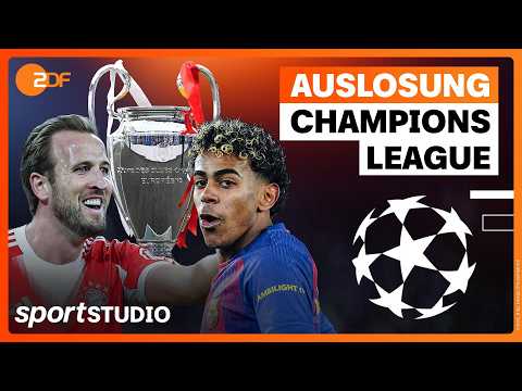 Auslosung UEFA Champions League Achtelfinale, Viertelfinale und Halbfinale 2025/26 | sportstudio
