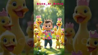 "Little Prince Baby Dancing with Duckling Friends 👑🐥👶✨" #vairalvideo #baby #ducklingspro #babyduck