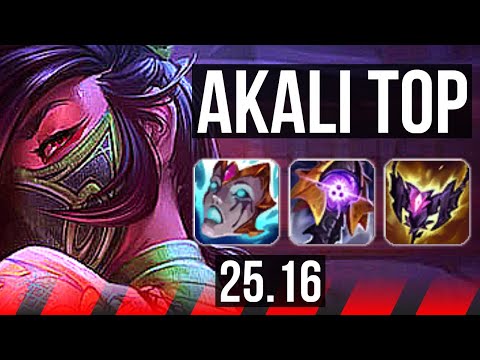 AKALI vs GANGPLANK (TOP) | 8/0/8, Legendary | EUW Grandmaster | 25.16