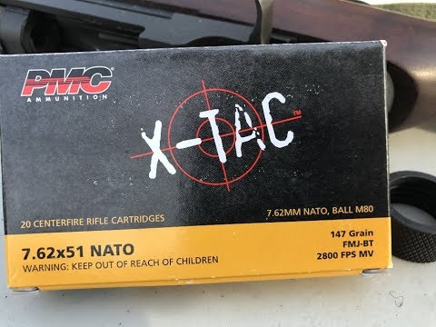 7.62x51mm, 147gr FMJ, PMC X-TAC Velocity Test