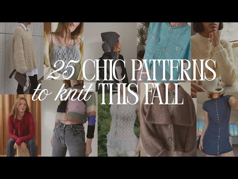 25 chic patterns to knit this fall