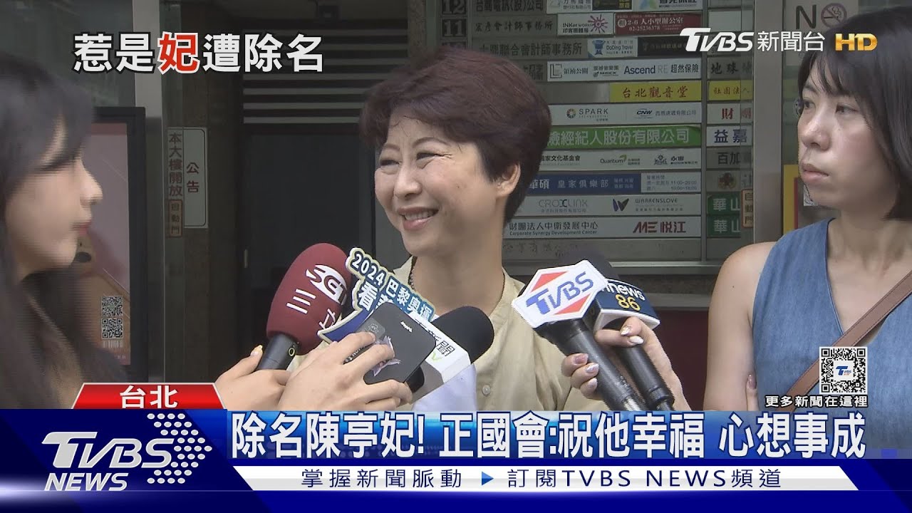 陳亭妃堅持參選中常委 正國會決議除名