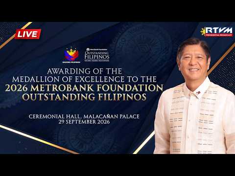 Awarding of the Medallion of Excellence to the 2026 Metrobank Foundation Outstanding Filipinos