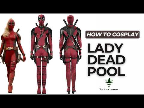 #Takerlama 💋Female Lady Deadpool Cosplay Costume #Takerlama