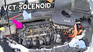 VCT VARIABLE TIMING SOLENOID LOCATION REPLACEMENT EXPLAINED FORD C-MAX FORD FUSION LINCOLN MKZ