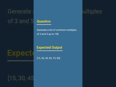 Python Interview Questions List Comprehension Video 9 Tjpython Python Tutorjoes