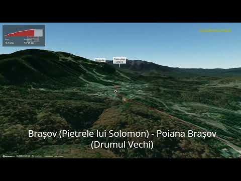 Brașov (Pietrele lui Solomon) - Poiana Brașov (Drumul Vechi) ∆ hiking trails ∆ 3d-trail.com/romania/