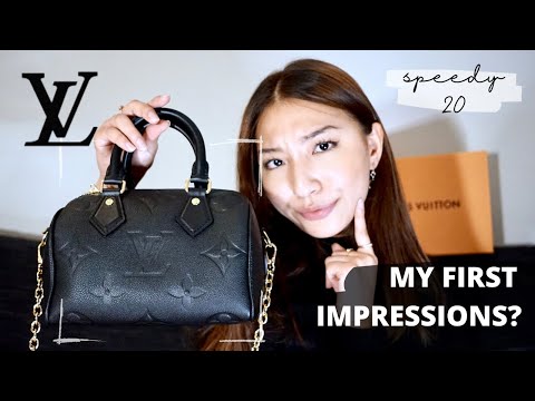 NEW LOUIS VUITTON SPEEDY 20 BANDOULIERE 2021! FIRST IMPRESSIONS, WHAT'S IN MY DESIGNER BAG?