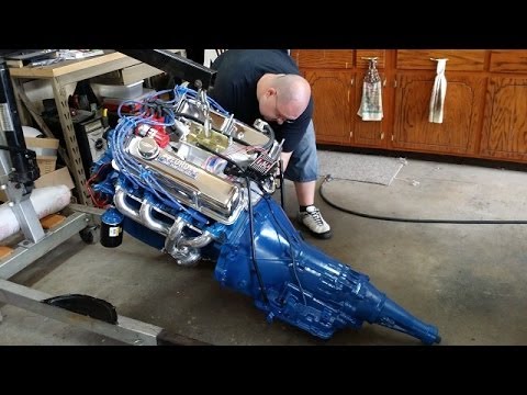 Final install and startup of the 390ci Ford