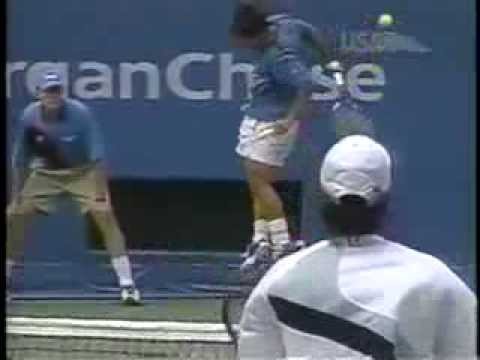 Fernando Gonzalez vs Michael Chang US Open 2003   super fast highlights + bonus