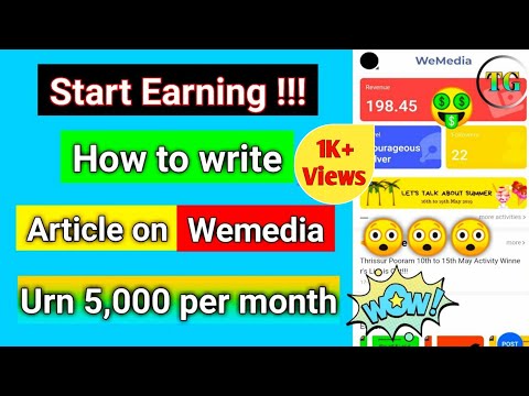 #Wemedia | How to Wright articles on wemedia | wemedia pa article kasa likha? 🔥🔥🔥 Video