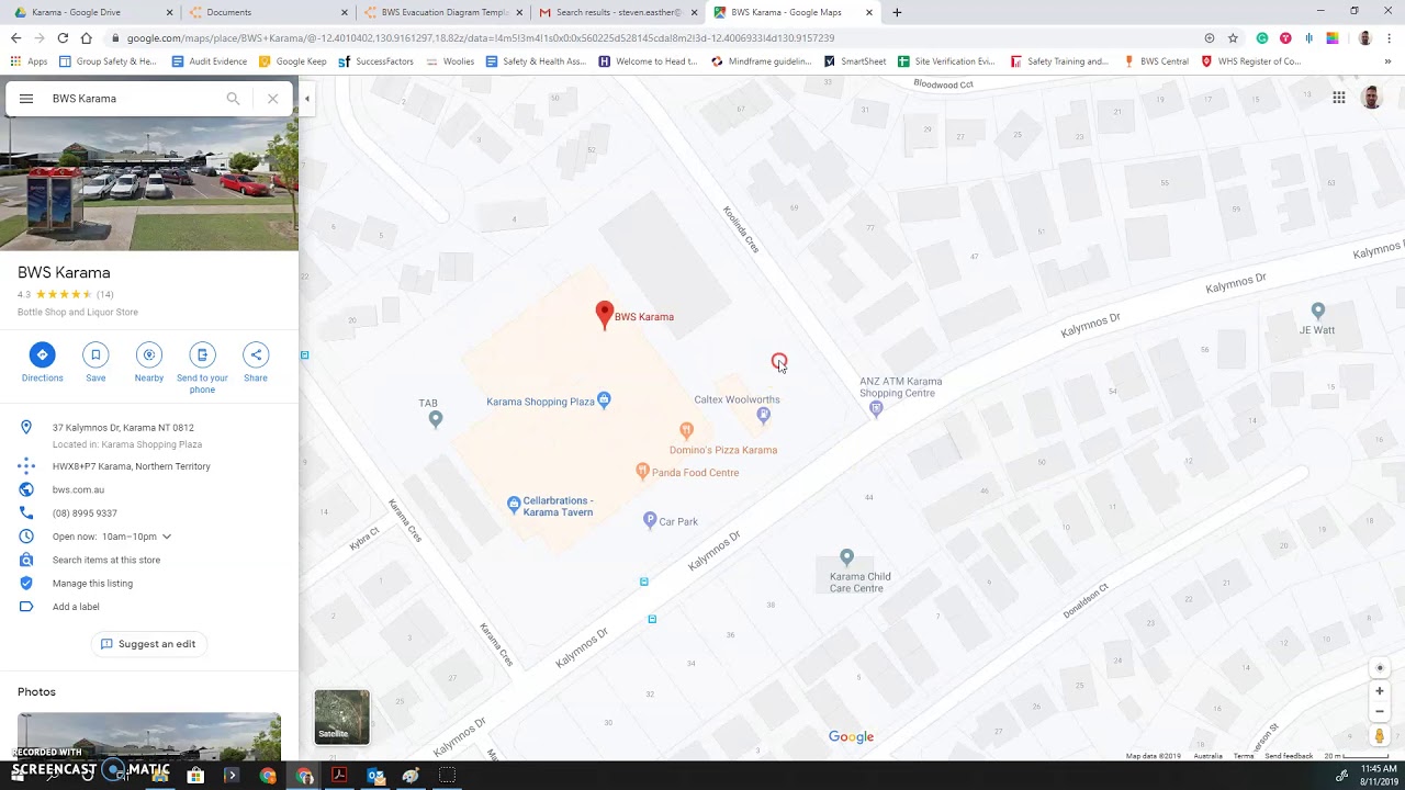 Evacuation Diagram - How to