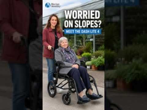 Dash Lite 4 Attendant Propelled Wheelchair | Lightweight & Compact Wheelchair