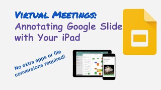 Annotating on Google Slides with an iPad