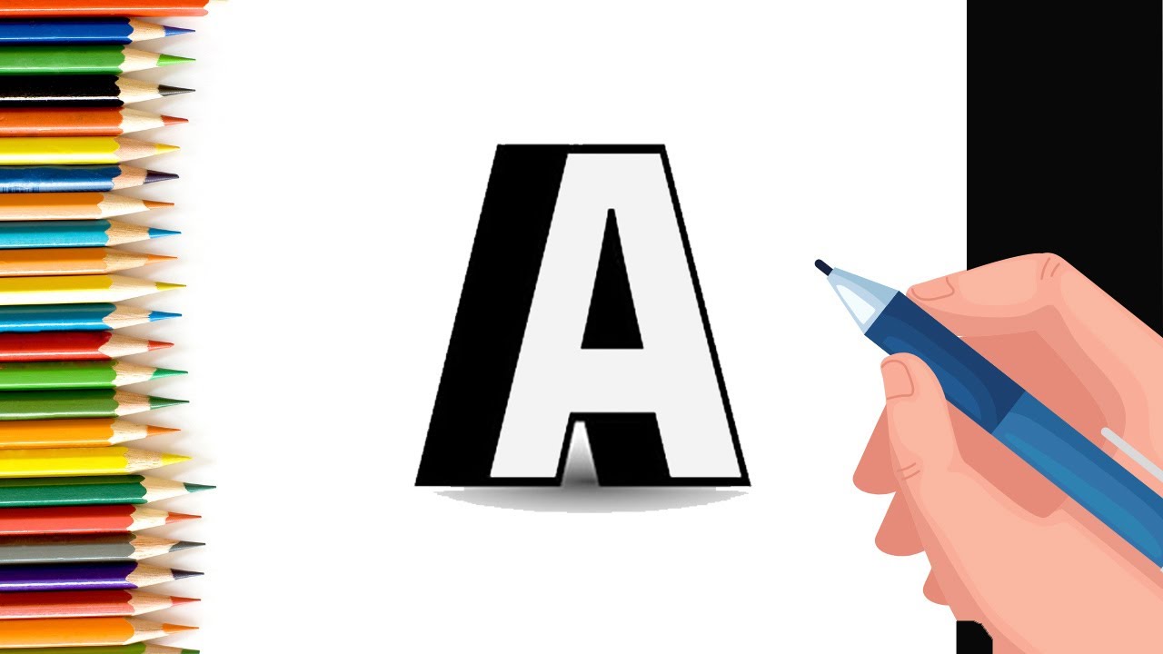 Letter A drawing shorts