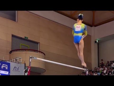 Nakamura Haruka takes SILVER 🥈 on bars with HUGE Release at Asian Gymnastics 2025