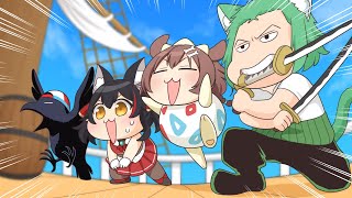 【手描き】ものまねアドリブ劇でカオスを生み出すSMOK【ホロライブ切り抜き】