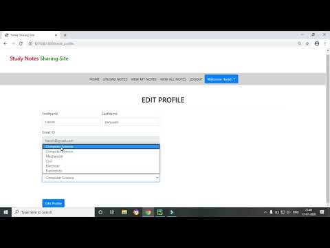 21 Python Django Project | Notes Sharing Site | Hindi